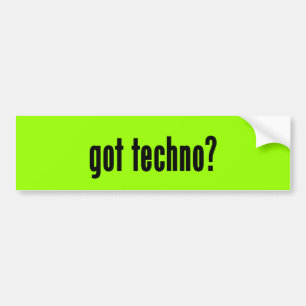 got techno? autoaufkleber