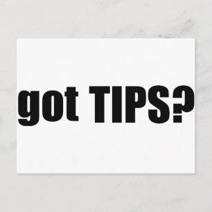 got TIPS? Postkarte