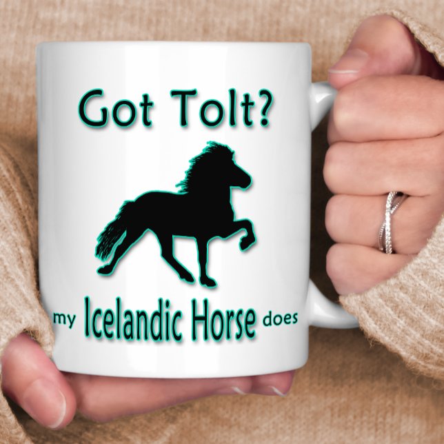 Got Tolt? Mein isländisches Pferd tut es Tasse (Von Creator hochgeladen)