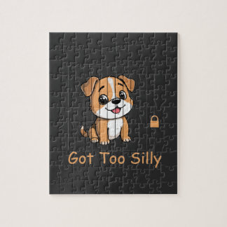 Got Too Silly Funny Dog Pun Humor Puzzle