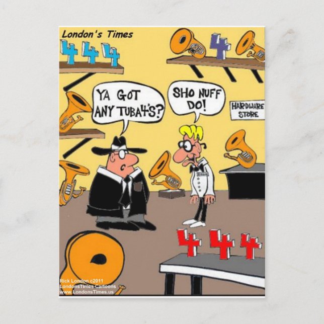 Got Tuba 4s? Funny Tuba Gifts Cards T-Shirts Tasse Postkarte (Vorderseite)