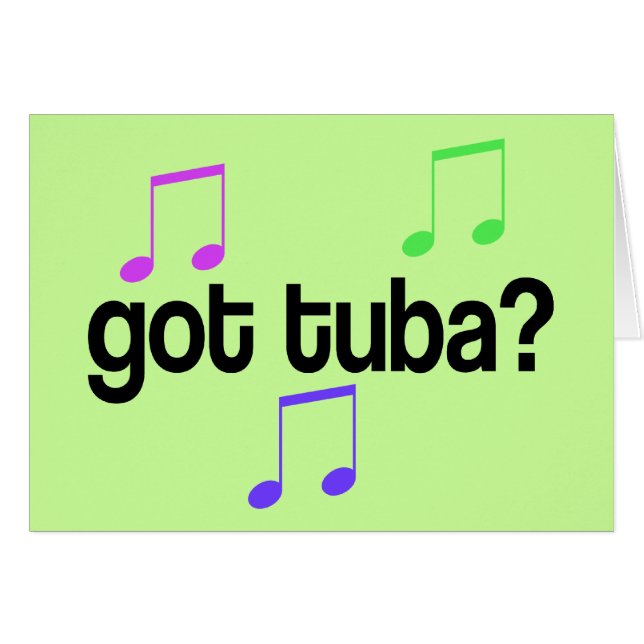 Got Tuba-Musik-Geschenk (Vorderseite (Horizontal))