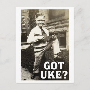 Got Uke? Postkarte