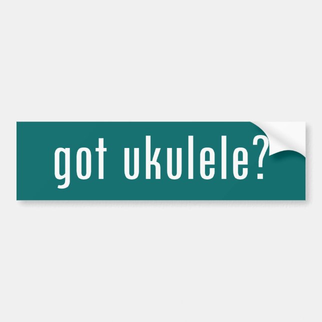 got Ukulele? Autoaufkleber (Vorne)