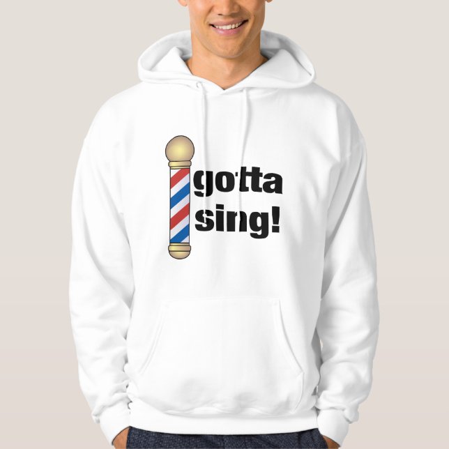 Got, um Friseursalon-Geschenk zu singen Hoodie (Vorderseite)