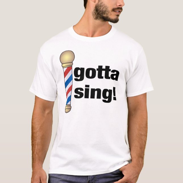 Got, um Friseursalon-Geschenk zu singen T-Shirt (Vorderseite)