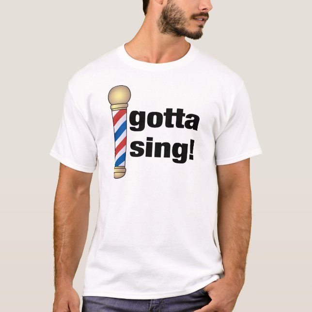 Got, um Friseursalon-Geschenk zu singen T-Shirt (Vorderseite)