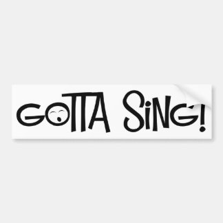 got, um zu singen autoaufkleber