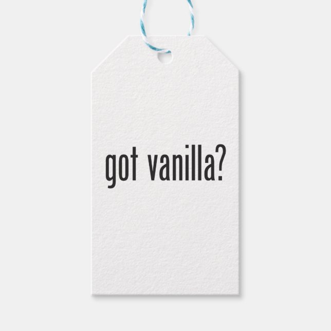 got Vanille Geschenkanhänger (Vorderseite)