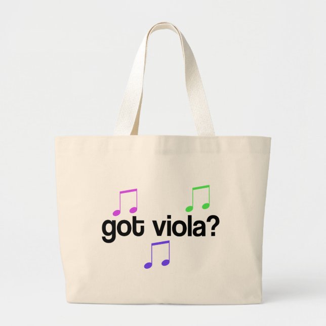 Got Viola-Musik-Taschen-Tasche Jumbo Stoffbeutel (Vorne)