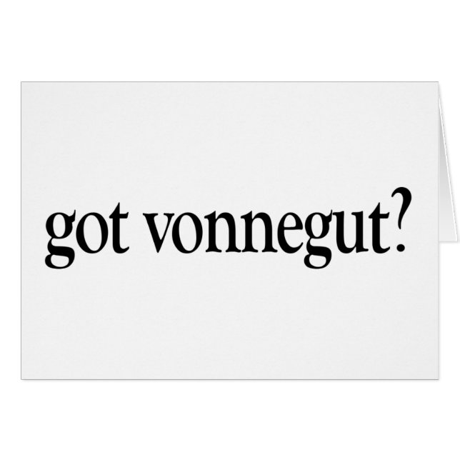 Got Vonnegut (Vorderseite (Horizontal))