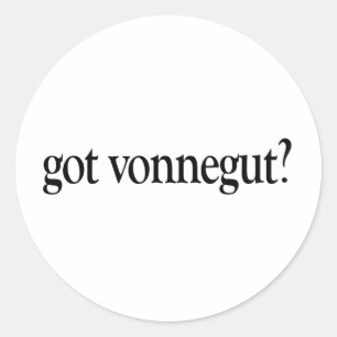 Got Vonnegut Runder Aufkleber