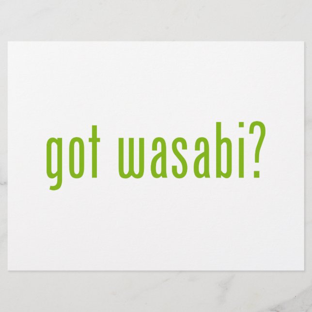 got Wabi? Flyer (Vorne)