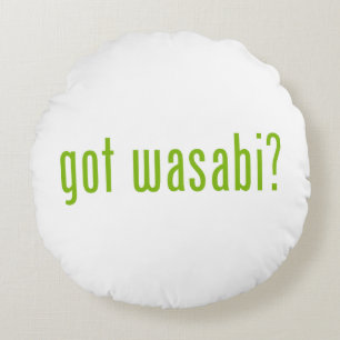got Wabi? Rundes Kissen
