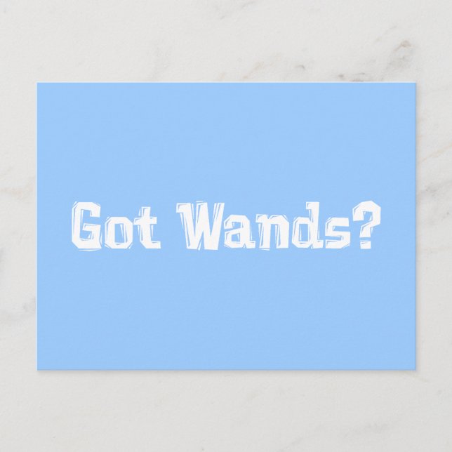 Got Wands Geschenke Postkarte (Vorderseite)