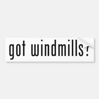got Windmühlen? Autoaufkleber