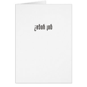 got Yoga? (umgedreht)