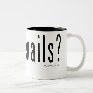 Got Zehennägel? Zweifarbige Tasse