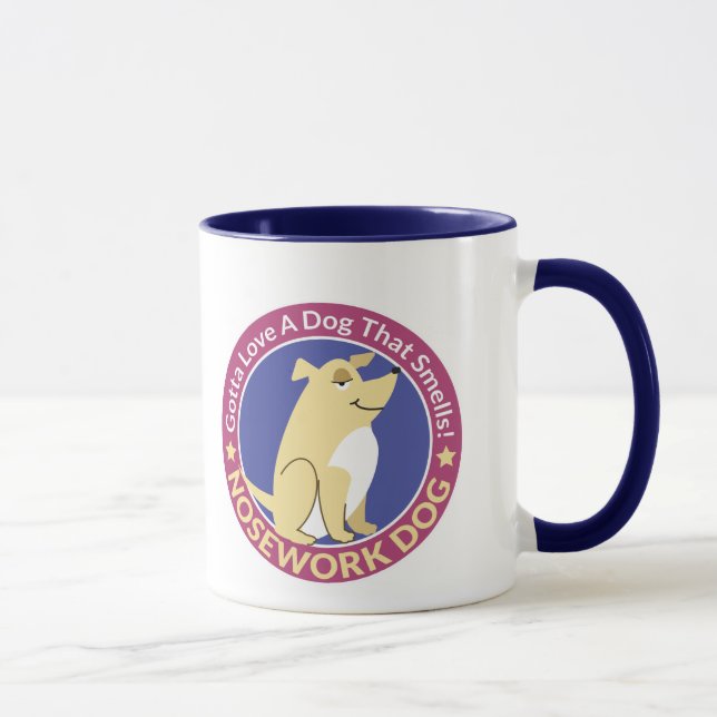 "Got zur Liebe einen Hund, der" Arbeits-Tasse der Tasse (Rechts)