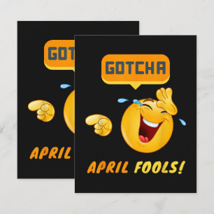 GOTCHA - April Scherztag Lustig Karte