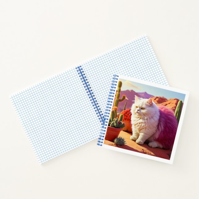 Gotcha Covered Cat Notebook – Cute & Artistic Cat  Notizbuch (Innenseite)