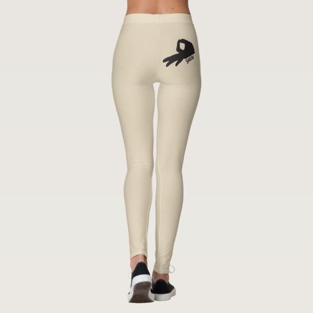 Gotcha Game Tan Leggings verstecken sich unter Shi (Rückseite)