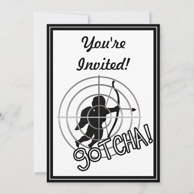 Gotcha im Blick! Einladung (Vorderseite)
