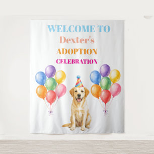 Gotcha-Tag Adoptionsparty Labrador Hund Haustier Wandteppich