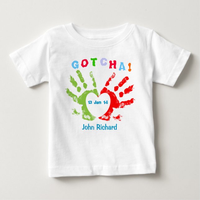 Gotcha Tag Baby T-shirt (Vorderseite)