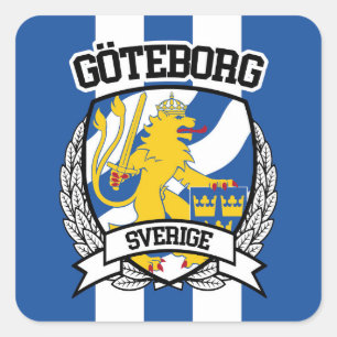 Göteborg Quadratischer Aufkleber