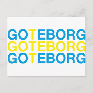 GOTEBORG Schwedische Flagge Postkarte