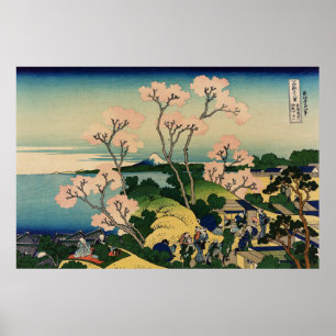 Goten-yama Hügel, Shinagawa auf dem Tōkaidō. Poster