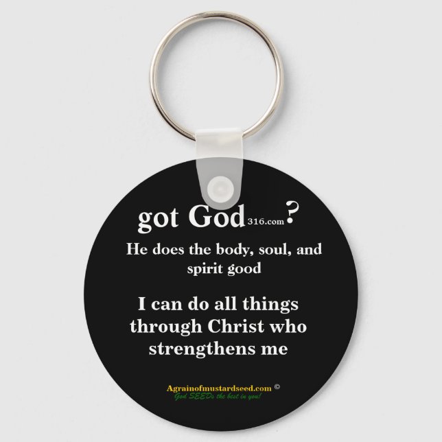 gotGod316.com Schlüsselanhänger (Vorderseite)