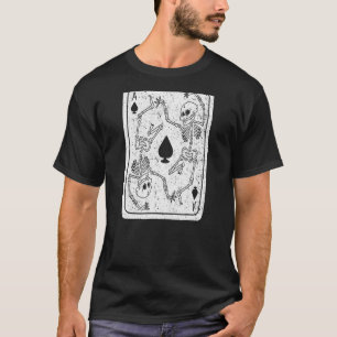 Goth Ace Spades Skelett Grunge Punk Satanic Wi T-Shirt
