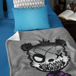 Goth Asexual Prilag Flag farbiger Bär Sherpadecke