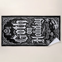 Goth auf Urlaub Gothic-Typografie-Illustration