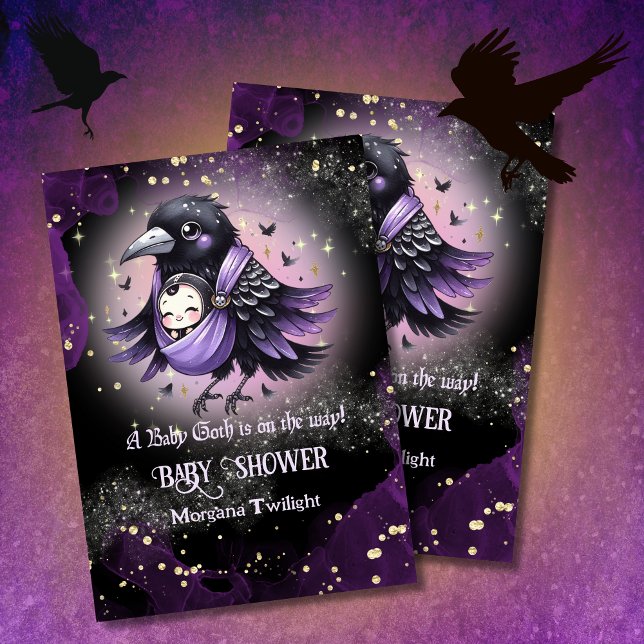 Goth Baby Boy Girl geliefert von Crow Moonlight Einladung (Von Creator hochgeladen)