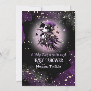 Goth Baby Girl geliefert von Crow Moonlight Einladung