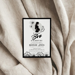 Goth Baby Shower Skulls & Blume Einladung