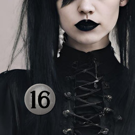 Goth Birthday age Abzeichen Gothic grunge dunkel Button