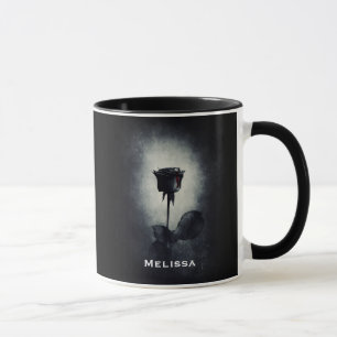 Goth Black Rose Dripping Blood Macabre Tasse
