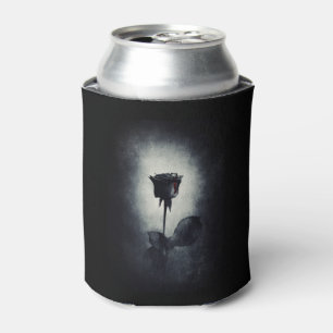 Goth Black Rose Dripping Blop auf Black Grunge Dosenkühler