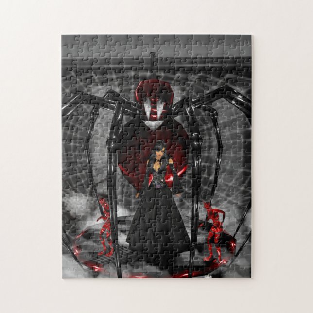 Goth Black Spider Puzzle (Vertikal)