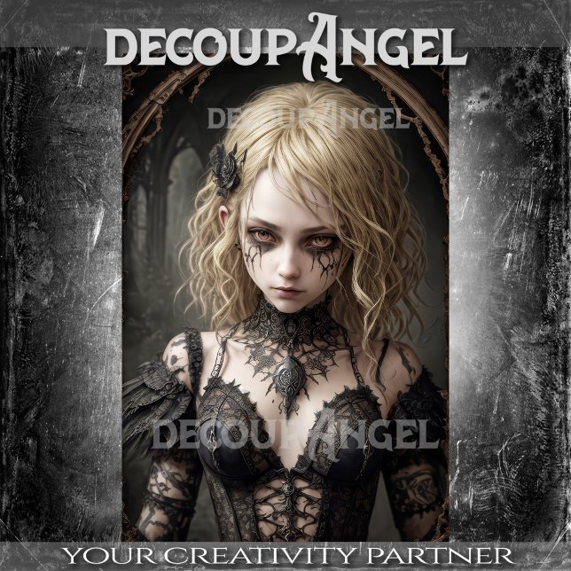 Goth Blonde Witch: Vivienne-Decoupage- Seidenpapier (Von Creator hochgeladen)