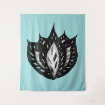 Goth Blume abstraktes Tätowierdesign