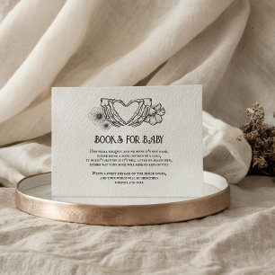 Goth Books for Baby Shooting Skull & Blume Begleitkarte