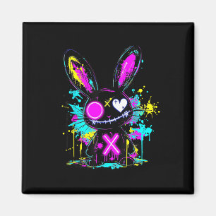 Goth Bunny Kawaii Rabbit Niedlich Gothic Outfit E- Magnet
