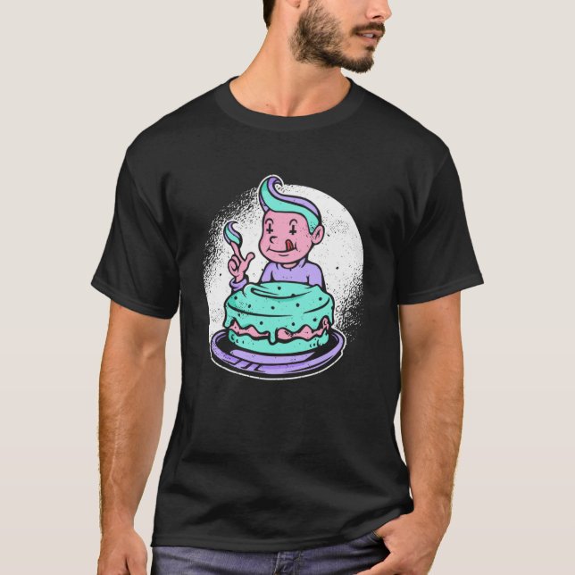 Goth Cake Pastel Goth Ästhetische Gotische Emo Kle T-Shirt (Vorderseite)