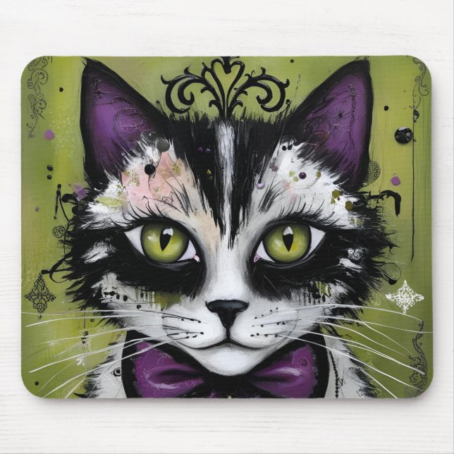 Goth Cat Mousepad (Vorne)
