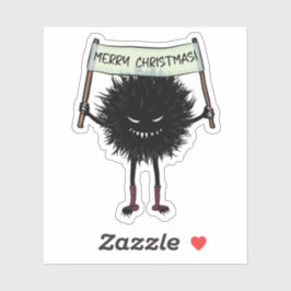 Goth Christmas Character Evil Bug Aufkleber
